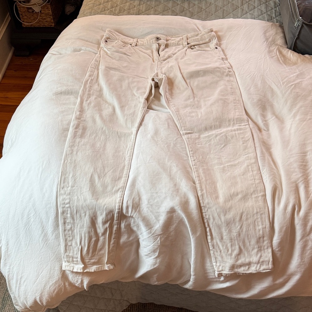 Men's Slim Fit White Jeans